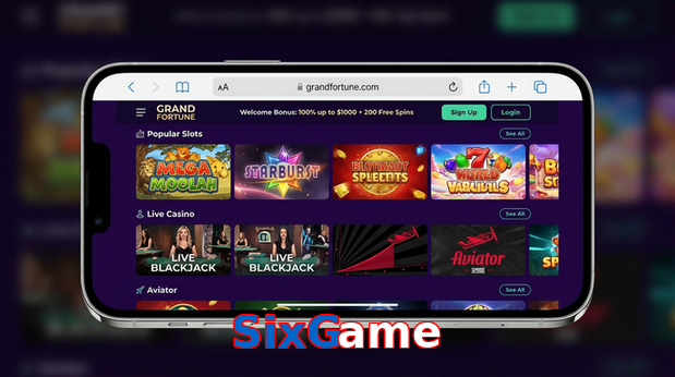 Main screen of SixGame ios page for PK players